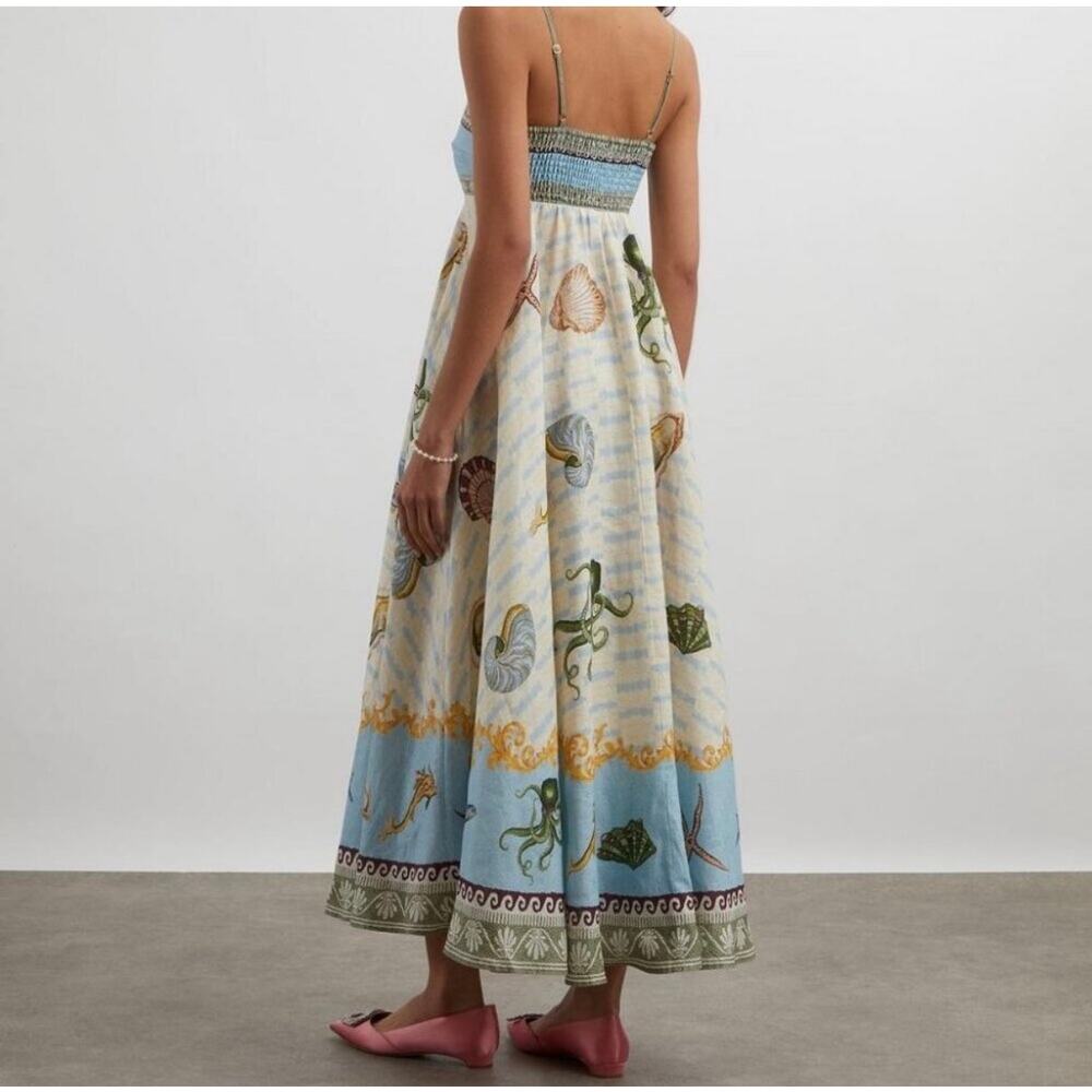 Alemais Bath House Sundress Nautical Multi size 0 NWD - Picture 2 of 10